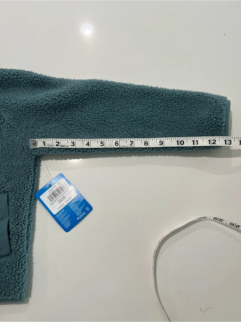 COLUMBIA • Sherpa Fleece Jacket Rugged Ridge II Green Full Zip size XXS (4/5)